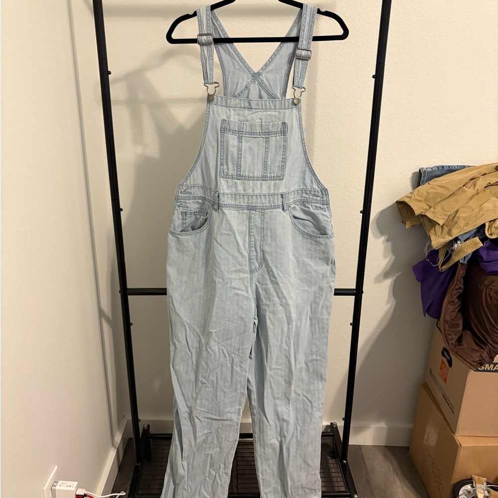 Light Blue Denim Overalls